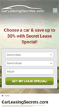 Mobile Screenshot of carleasingsecrets.com